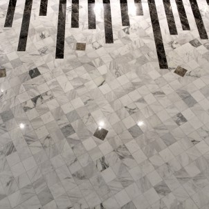 Volakas + Dark & Light Emperador Polished Marble